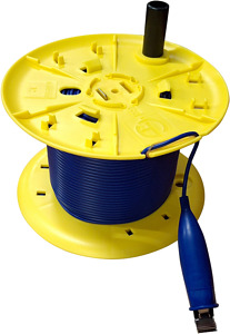 Trommel mit 100m Messleitung blau