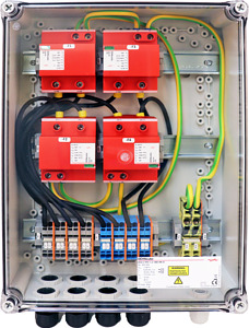 GAK Typ 1+2 im Gehaeuse IP65 PV-Anl . 4 MPPT je 2 Strings b. 1100VDC