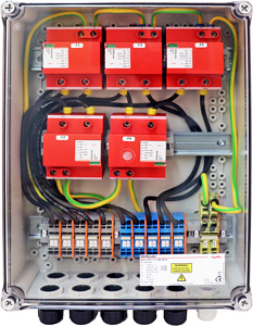 GAK Typ 1+2 im Gehaeuse IP65 PV-Anl . 5 MPPT je 2 Strings b. 1100VDC