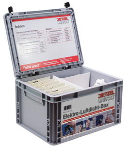 Luftdicht-Starterbox mit diversen Luftdicht-Manschetten, Kleb