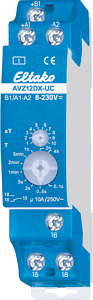 Zeitrelais 1xWechsler 10A Ansprechverzögert 1TE 12-230V 2000W