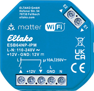 Beschattungsaktor mit IP Matter über Wi-Fi, optional EnOcean