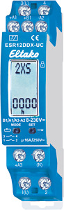 Stromstossrelais 1+1S/16A 2000W 10-230V mit LC-Display 1TE