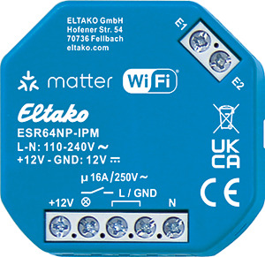 Stromstoß-Schaltrelais mit IP, Matter über Wi-Fi, optional EnOcean, 1 S