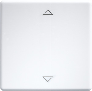 Wippe lasergraviert für Funktaster 55x55mm rws glänzend mit 2 Pfeilen