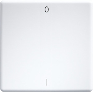 Wippe lasergraviert für Funktaster 55x55mm rws glänzend mit Gravur I/O