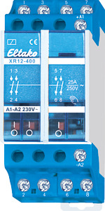 Installationsschütz 4S 25A 230VAC 2TE