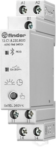 Astro-Wochenzeitschaltuhr für Reiheneinbau 1TE 1S 10A Bluetooth