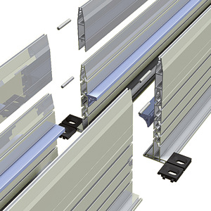 Gleitleiste für Aluminiumrinne
