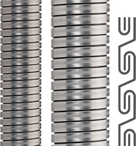 Metallschlauch AD10mm Stahl verzinkt doppelt gefalzt 50m