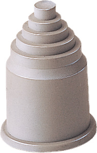 Endtülle AD10,0mm Elastomer grau aufsteckbar