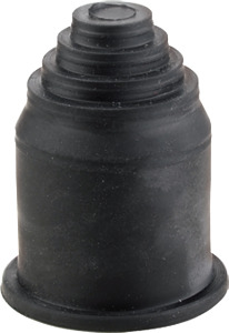 Endtülle AD28,5mm Elastomer schwarz aufsteckbar