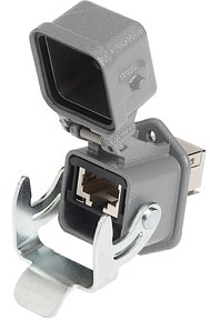 RJ45 Steckverbinder HAN3A RJ45 10G CAT6A WDF 8P MIT KAPPE