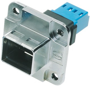 Steckverbinder Wanddurchführungsset Kontakte: 2 EasyInstall PushPull