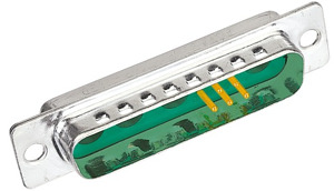 Steckverbinder Lötkelchanschluss 5A Stift D-Sub 3