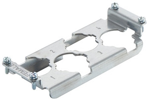 Halterahmen Buchseneinsätze 4x-HC Modular-Baugröße: 24 B