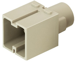 Han 200A Modul Doppelmodul Crimpanschluss Stift Kontakte: 1