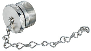 Metall-Schraubkappe M23 METALL SCHRAUBKAPPE KETTE 100MM