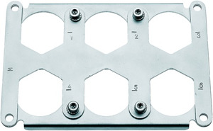 Halterahmen Stifteinsätze 6x-HC Modular-Baugröße: 48-Stift