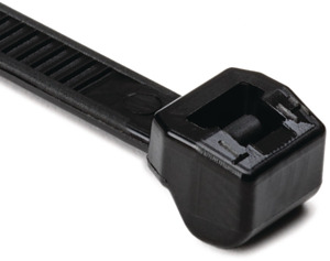 Kabelbinder 384x4,6mm außenverz.hitzestabil sw