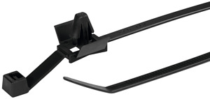 Befestigungsbinder 209x4,6mm schwarz mit Spreizanker