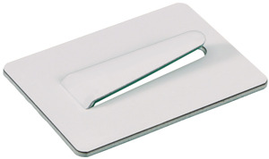 Klebesockel 20x15mm m.flexiblen flachbügel weiss