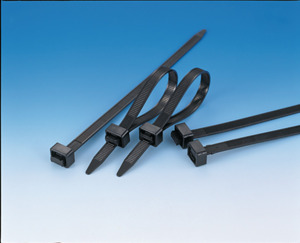 Befestigungsbinder 200x7,6mm, hitzestabil schwarz