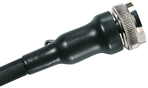 Warmschrumpfformteil für Stecker ge rade schwarz