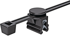 Befestigungsbinder 202x4,6mm, 2-tei 2-teilig hitzestabil schlagzäh schw