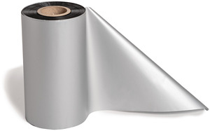 Farbband 110mm breit Rolle 300m silbergrau