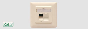 RJ-45 AP-Rahmen RAL 9010 reinweiß