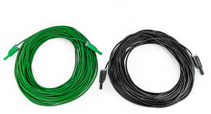 2 Messleitungen gn sw je 25m Sicherheitsstecker 4mm
