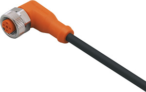 Kabeldose abgewinkelt M12 5-polig A C/DC silikonfrei, halogen