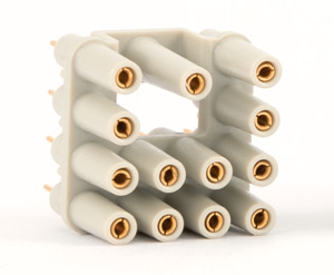 Adapter PCB, 12P+GND, 7,5A, 250V für PCB-Stärken bis 2,4mm