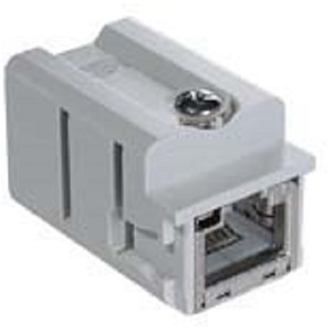 KUNSTSTOFFADAPTER MIT RJ45-BUCHSE- ZUM EINBAU IN CK/MK-GEHÄUSE