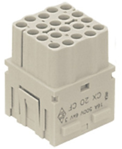 MODULAREINSATZ-BUCHSE-CRIMP-20P-16A -500V