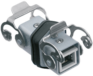 KUPPLUNGSSTECKVERBINDER RJ45 MIT 8 DATENKONTAKTEN-
