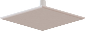 Abschluss-Steckdeckel 86x86x4mm B quadr.Bauform zentr.Steckverbind.