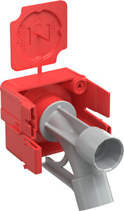 B2 Wand-Deckenkrümmer 30° Ø20mm Rohre Magnetaufnahme 2 teilig