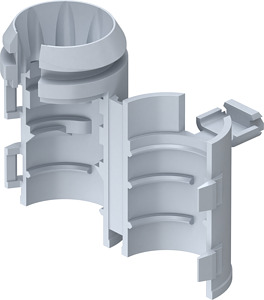 Einbaugehäuse Rohrstopper Rohre Ø=20mm