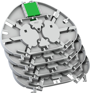 Patchkassette 4er Set E3S Connect® 8mm LC/APC Quad Kupplung