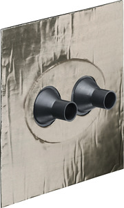 Doppel-Rohrmanschette Ø15-22mm Alu- Butyl Dichtungsmanschette Rohre