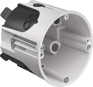 Hohlwand Daten- u. Netzwerkdose O- range ECON® T=74mm hfr 4 Schraubdomen 2