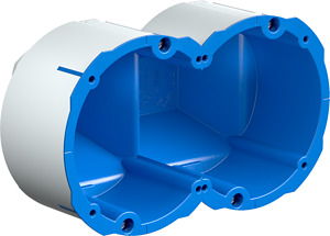 Quickbox Maxi Schallschutzdose 2x1 Ø83mm,fürSchallschutzwände der Klasse A*