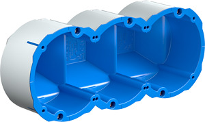 Quickbox Maxi Schallschutzdose 3x1 Ø83mm,fürSchallschutzwände der Klasse A*