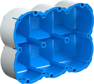 Quickbox Maxi Schallschutzdose 3x2 D=83mm H=73,5mm