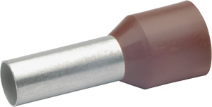 Aderendhülse 10qmm isol. galv. verzinnt braun 27,0mm