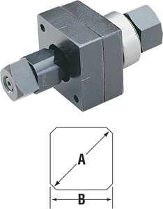 Spezialquadratlocher 22,5mm mit abgeflachten Ecken