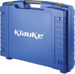 Kunststoffkoffer blau kpl. Mit Logo