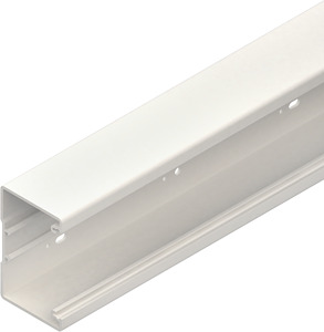 BS-Kanal Unterteil 65x105/80mm PVC-hart L 2m lichtgrau